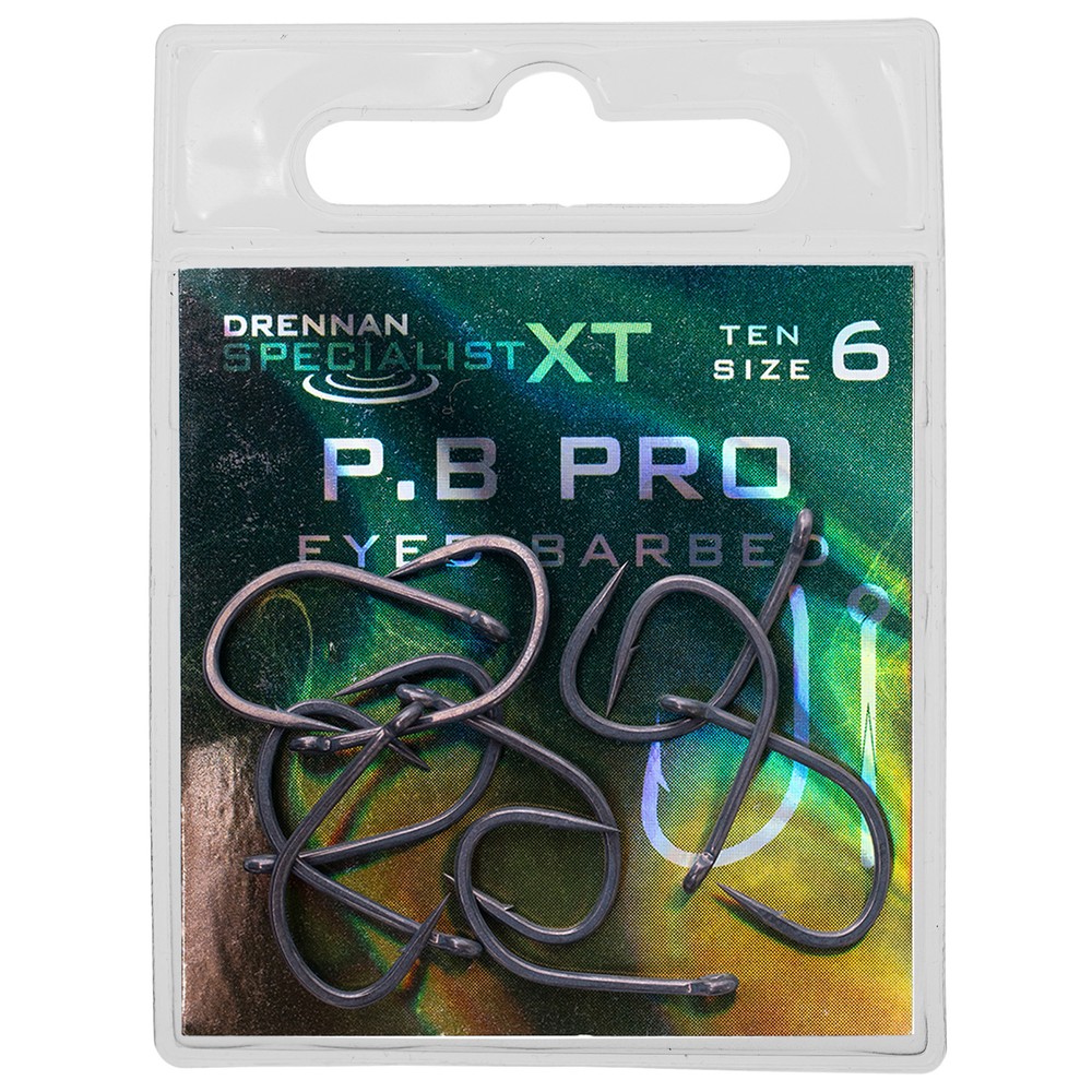 Drennan Specialist XT P.B Pro Hooks - Barbed Metallic