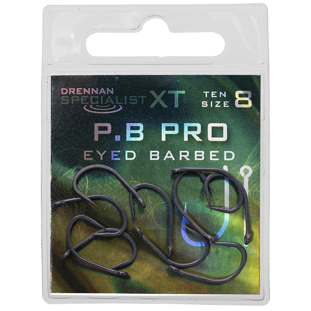 Drennan Specialist XT P.B Pro Hooks - Barbed Metallic