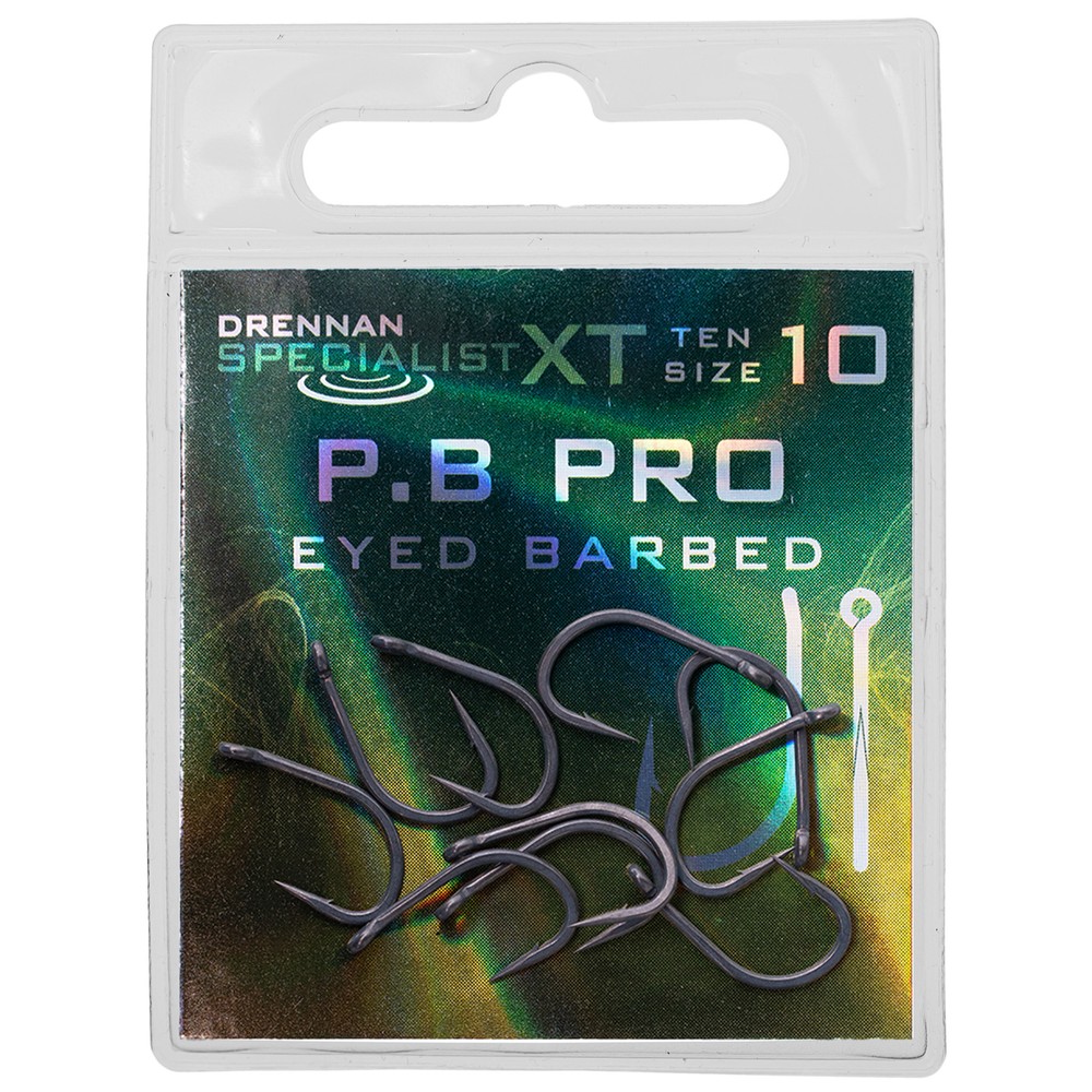 Drennan Specialist XT P.B Pro Hooks - Barbed Metallic