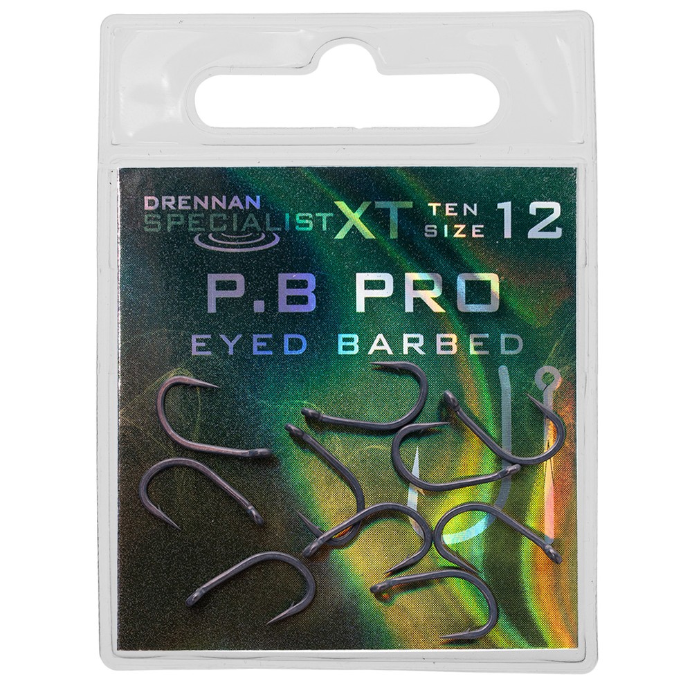 Drennan Specialist XT P.B Pro Hooks - Barbed Metallic
