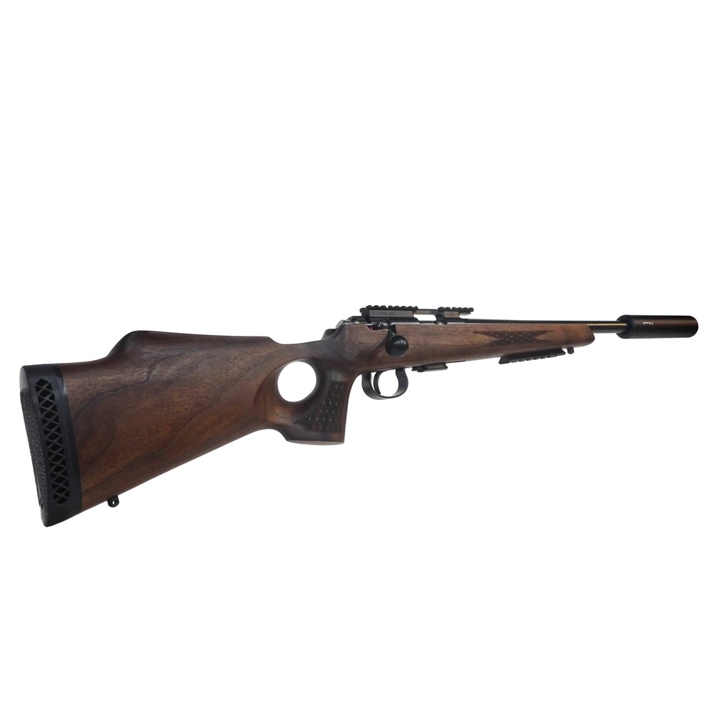 Anschütz Pre-owned Anschutz 1517 Thumbhole Bolt Action Rifle - .17 HMR Walnut