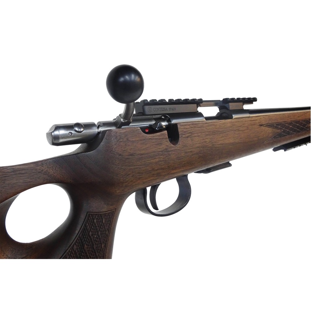 Anschütz Pre-owned Anschutz 1517 Thumbhole Bolt Action Rifle - .17 HMR Walnut