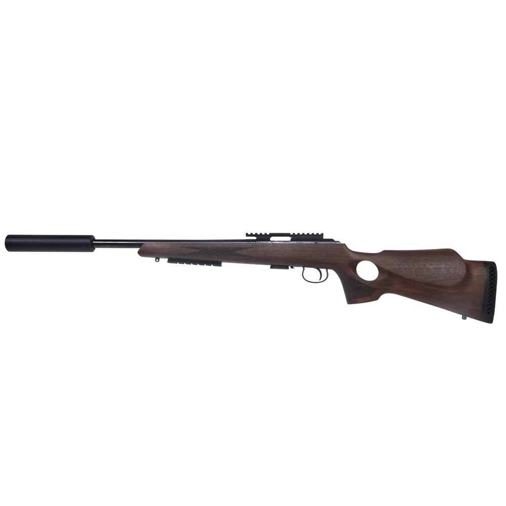 Anschütz Pre-owned Anschutz 1517 Thumbhole Bolt Action Rifle - .17 HMR Walnut