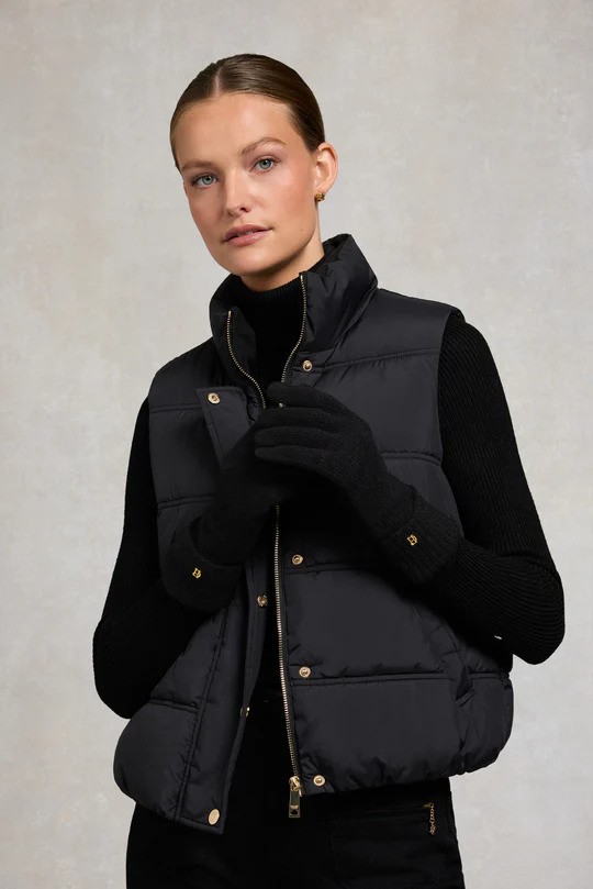 Holland Cooper Classic Logo Glove Black