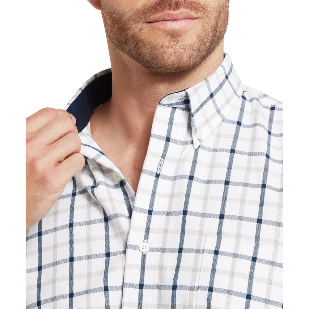 Schoffel Brancaster Classic Shirt Oxford Navy check 