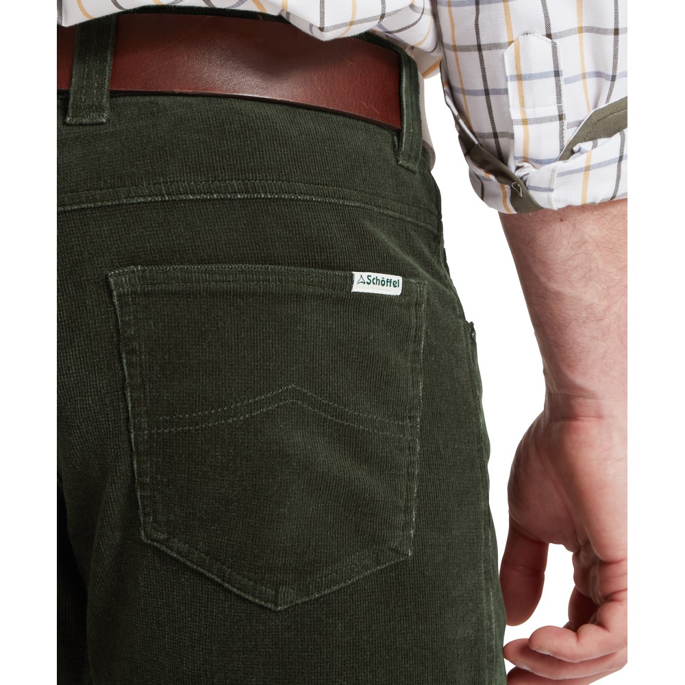 Schoffel Camden Cord Trousers Forest