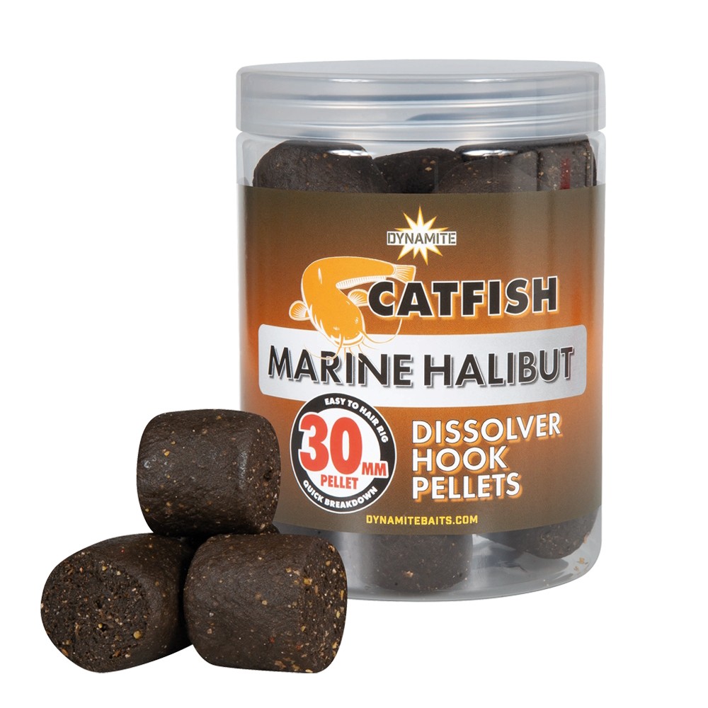 Dynamite Baits Catfish Marine Halibut Dissolver Hook Pellets 30mm