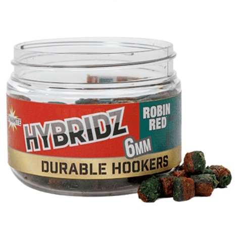 Dynamite Baits Durable Hybridz Hookers Robin Red / Betain Green