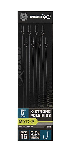 Matrix MXC-2 X-Strong Pole Rigs 15cm/6ins - Barbless Multi