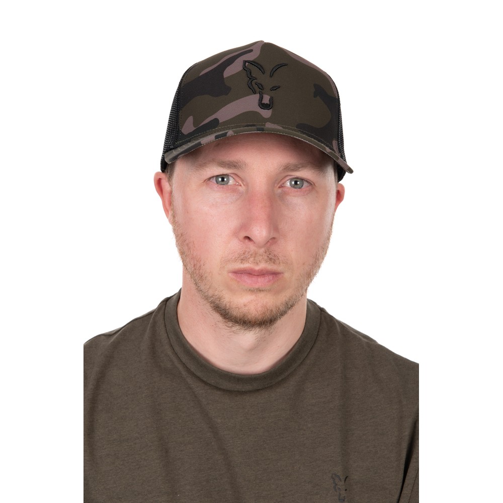 Fox Black Camo Trucker Hat 