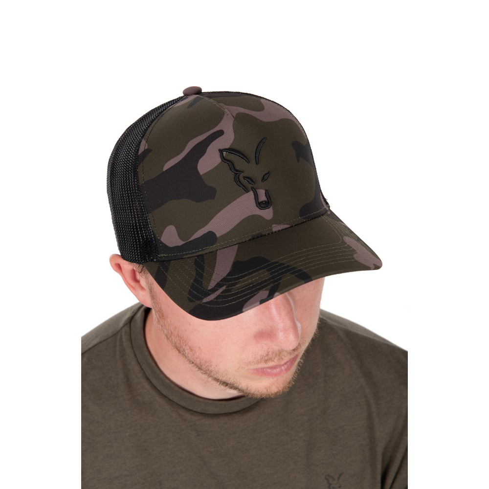 Fox Black Camo Trucker Hat 