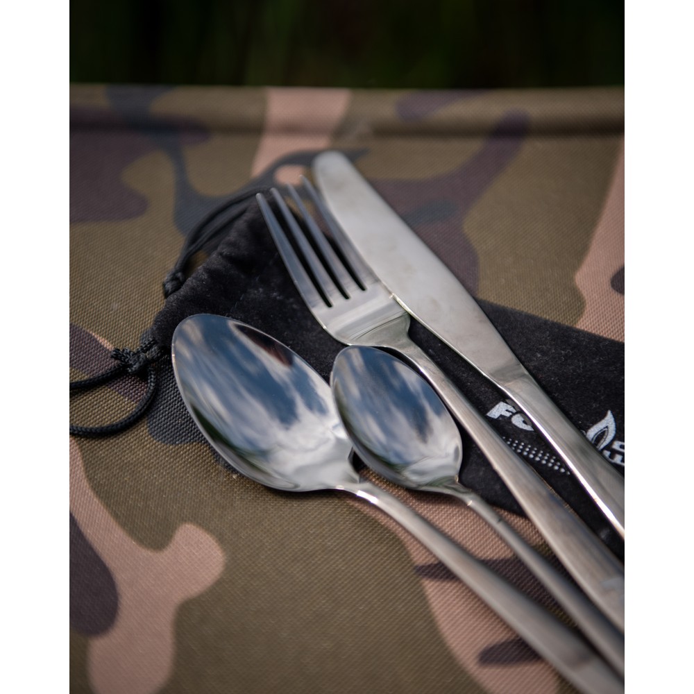Fox Cookware Black Stainless Cutlery Set