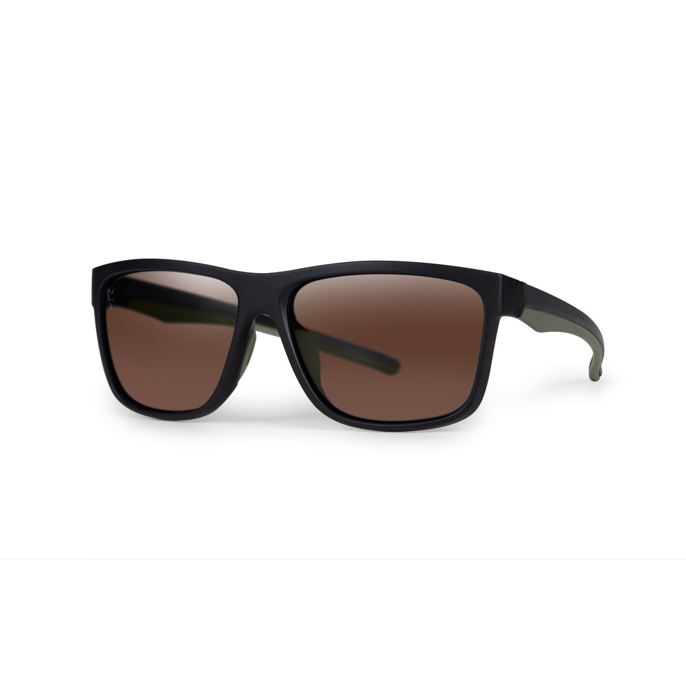 Fox Collection Green & Black Shades - Brown Lens