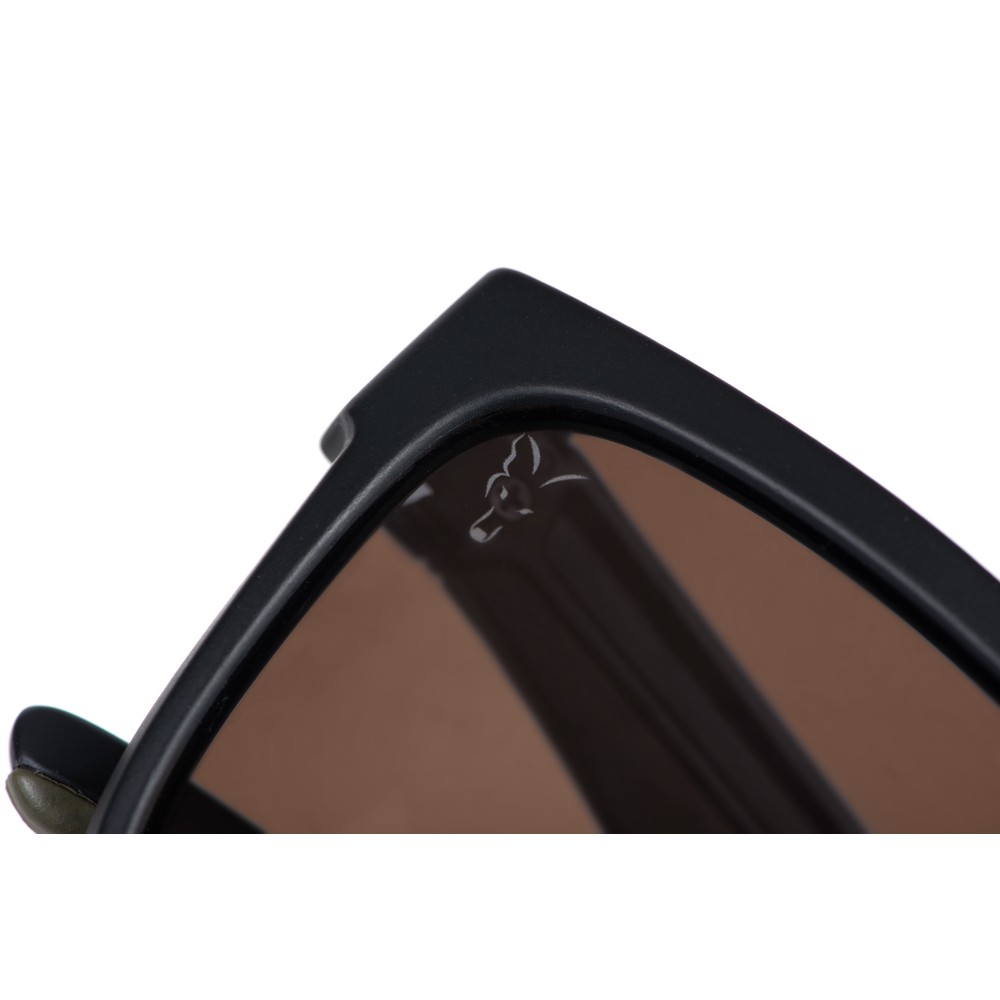 Fox Collection Green & Black Shades - Brown Lens Green/Black