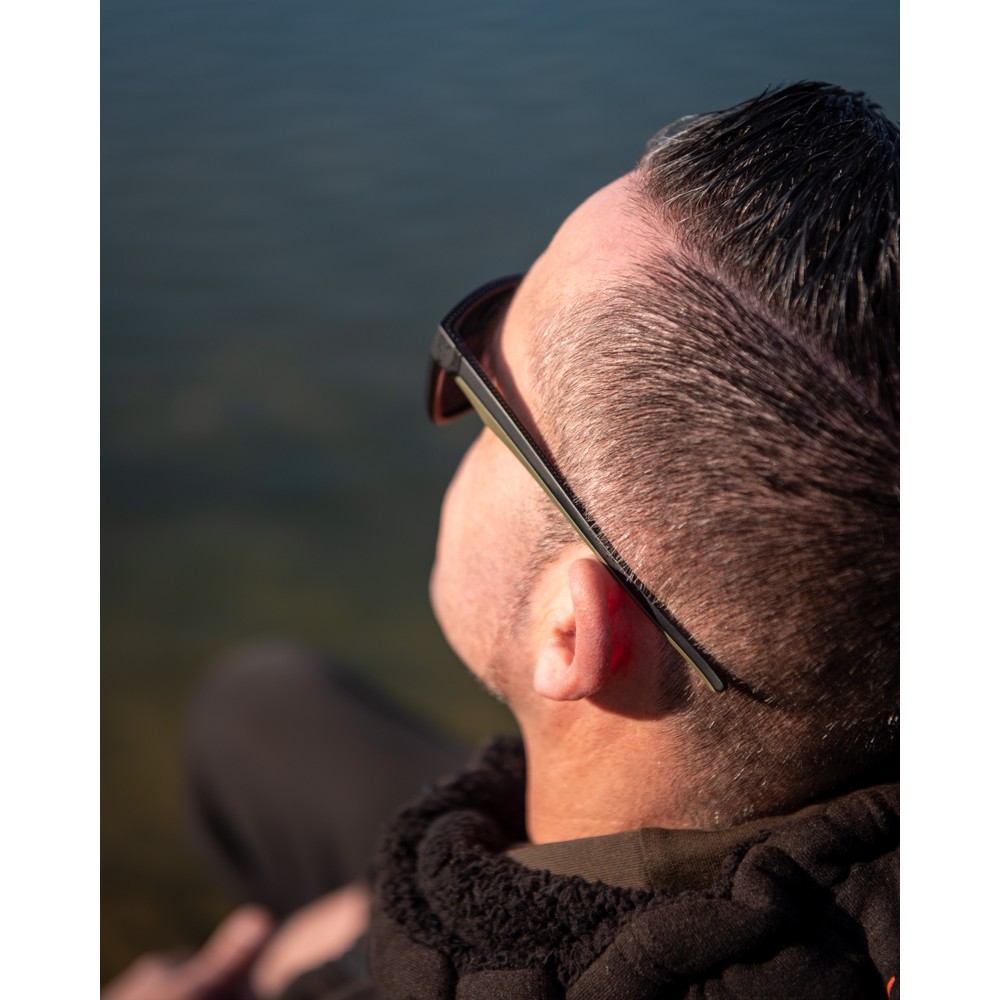 Fox Collection Green & Black Shades - Brown Lens Green/Black