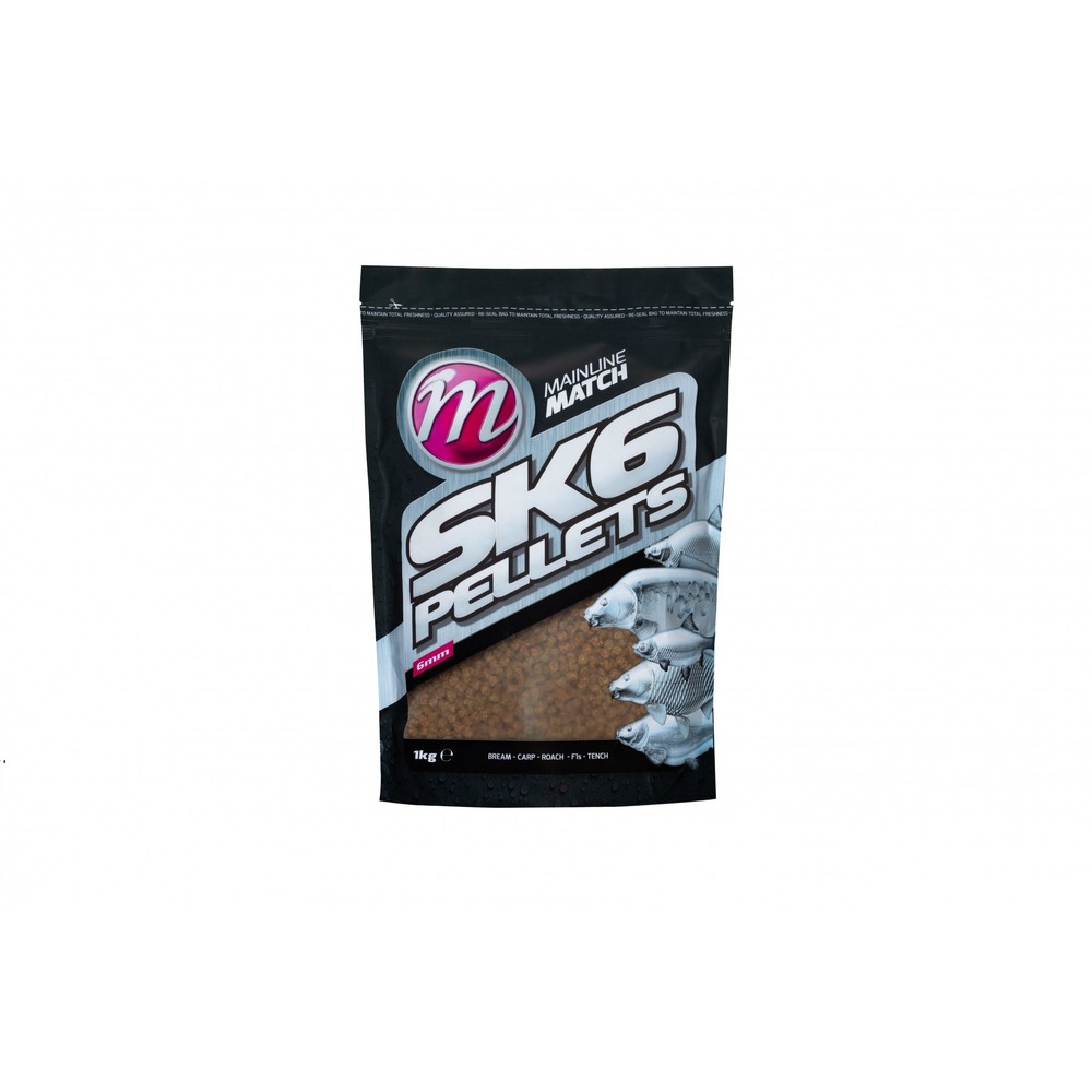 Mainline Baits SK6 Coarse Pellets - 6mm - 1kg