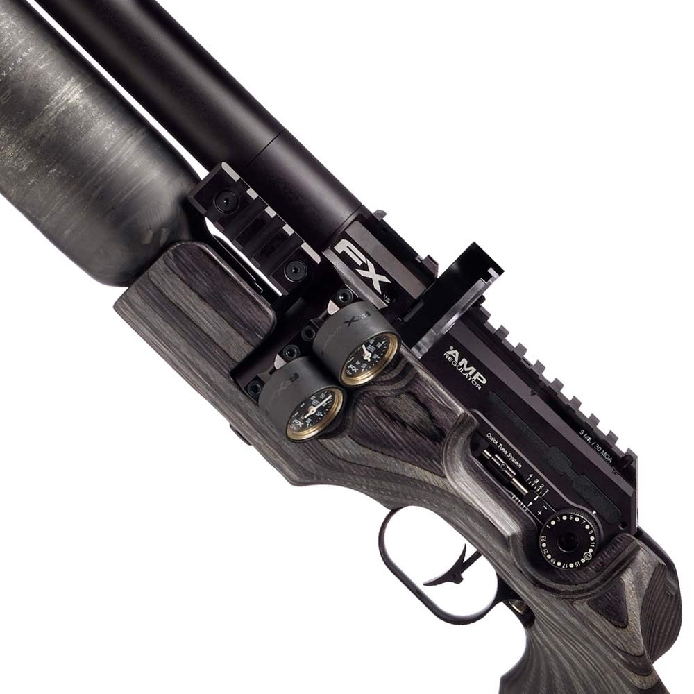 FX King GRS Nordic Wolf 500mm Pre-charged Pneumatic Air Rifle - .22 Grey Laminate