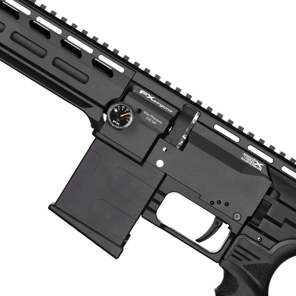 FX DRS MKII Tactical Standard 500mm Pre-charged Pneumatic Air Rifle inc. AR15 Stock - .177 Black