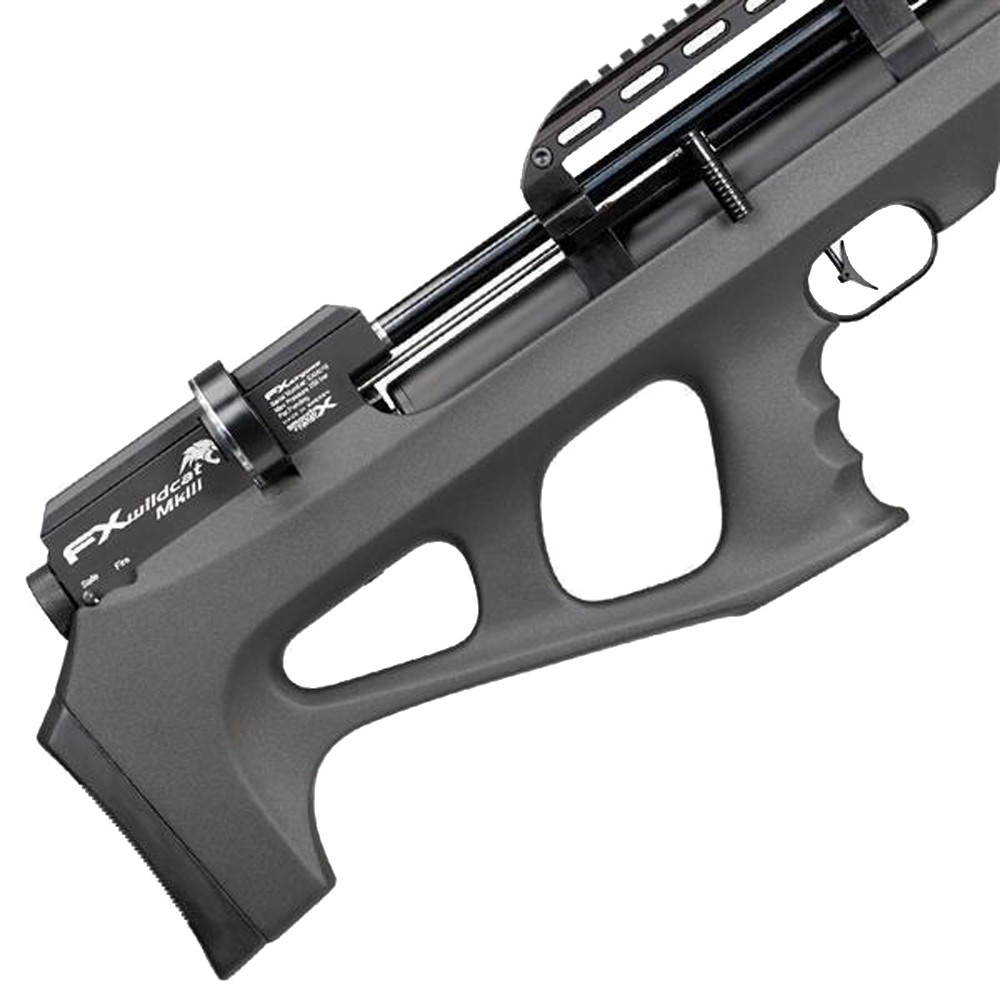 FX Wildcat MKIII Synthetic Compact 500mm Pre-charged Pneumatic Air Rifle - .177 Black Synthetic