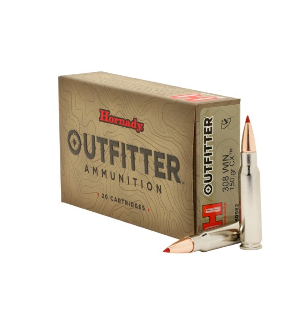 Hornady .308 Ammunition - 150gr - Outfitter CX