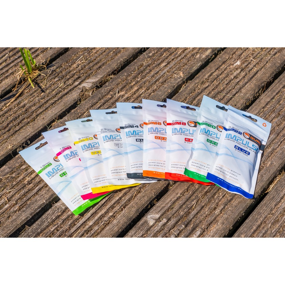 Guru Impulse Liquid Hollow Elastic - 5m Assorted