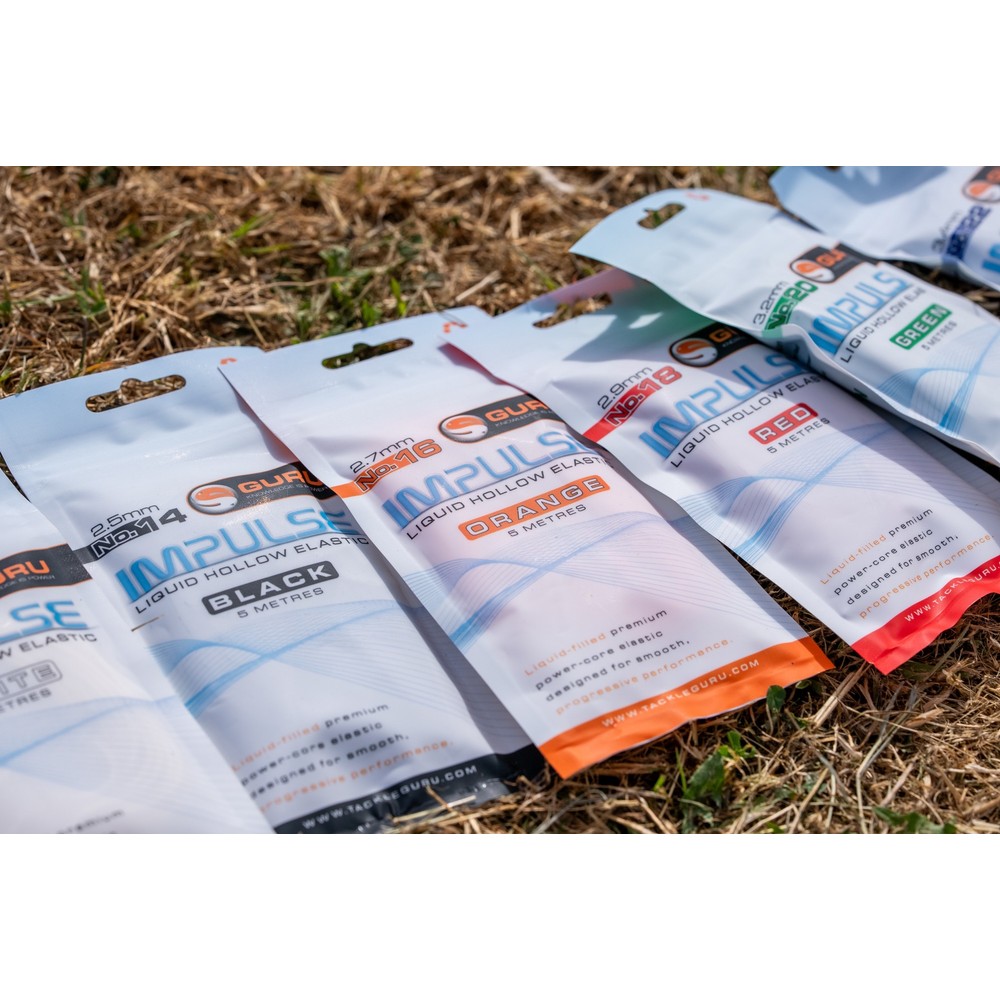 Guru Impulse Liquid Hollow Elastic - 5m Assorted