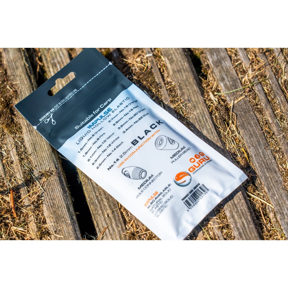 Guru Impulse Liquid Hollow Elastic - 5m Assorted