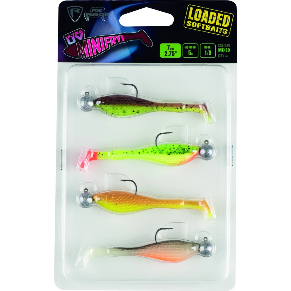 Fox Rage Fox Loaded UV Mini Fry Lure Pack - 7cm - 5g - 1/0