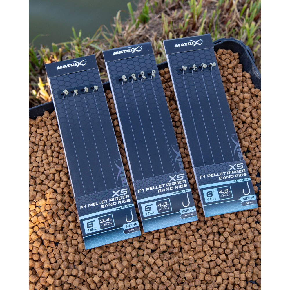 Matrix X5 F1 Pellet Rigger 15cm Band Transparent