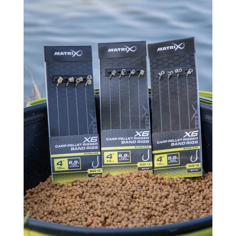 Matrix X6 Carp Pellet Rigger 10cm Band Transparent