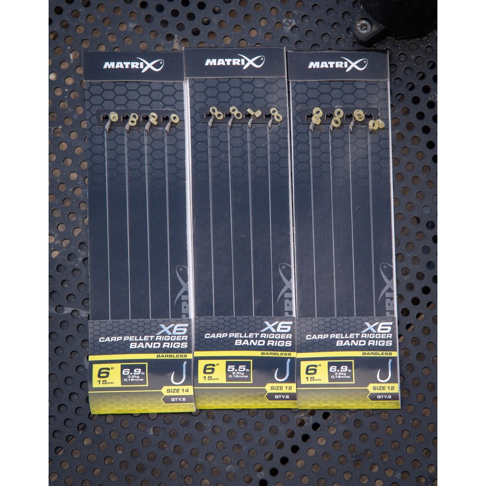 Matrix X6 Carp Pellet Rigger 15cm Band Transparent