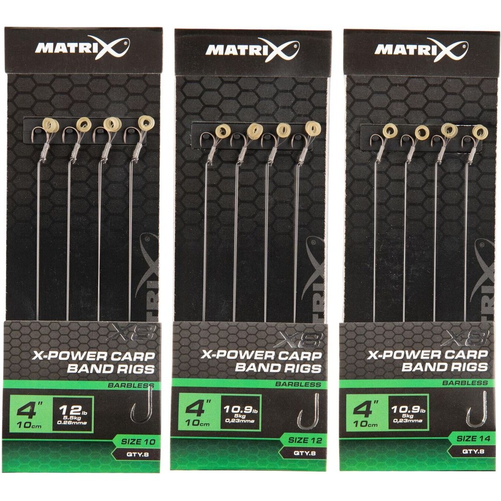 Matrix X8 X-Power Carp 10cm Band Transparent