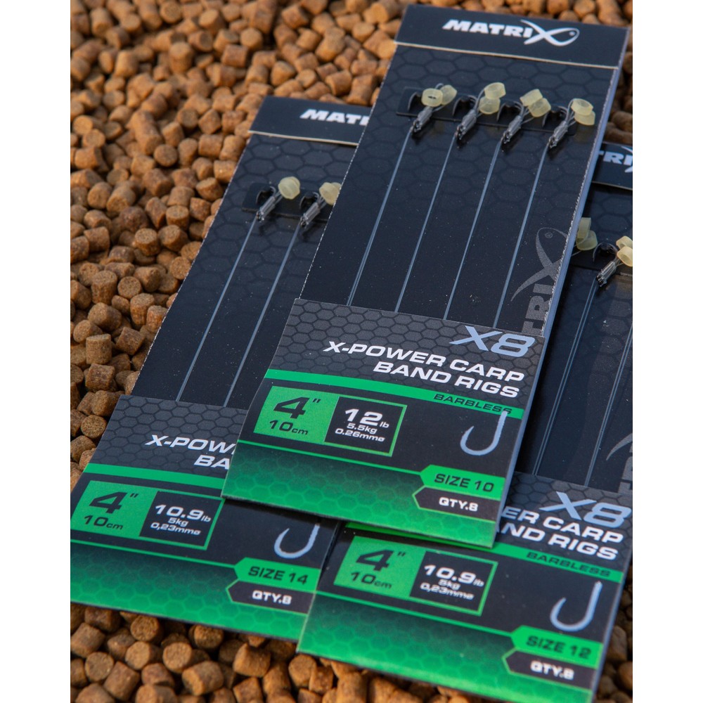 Matrix X8 X-Power Carp 10cm Band Transparent