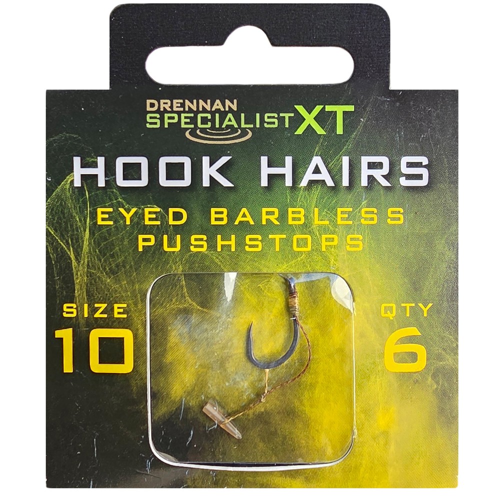 Drennan Specialist Hook Hair Pushstops Transparent