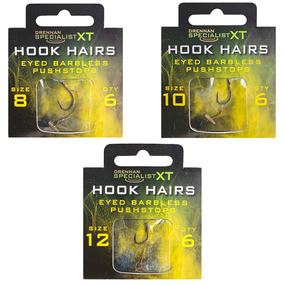 Drennan Specialist Hook Hair Pushstops Transparent
