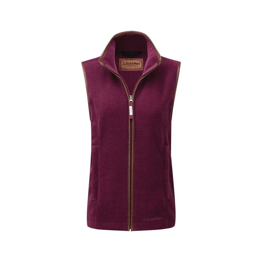 Schoffel Lyndon Fleece Gilet In Plum