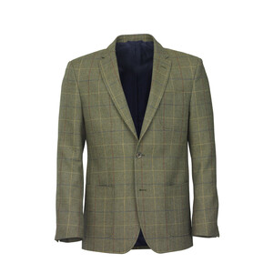 Laksen Woodhay Tweed Oxford Sports Jacket in Green